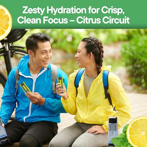 DIALED MOODS Electrolyte Powder - Citrus Circuit – Electrolyte Hydration Powder Packs, Sugar-Free Hydration for Athletes, ...