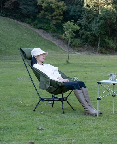 iClimb 1 Adjustable High Back Anti-Sinking Chair and 1 3M Thinsulate Warm Camping Blanket Bundle, Ultralight Compact for A...