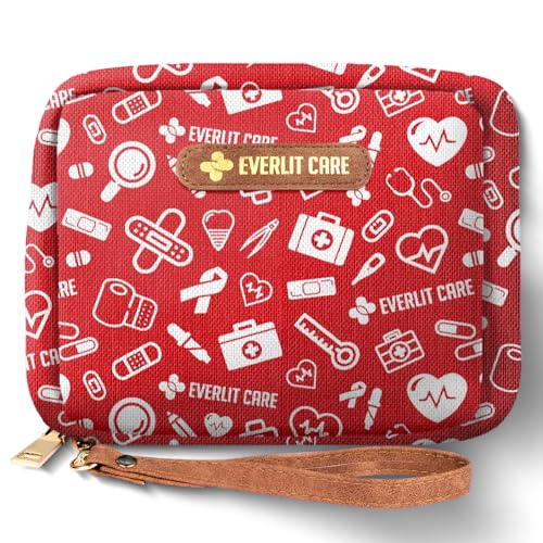 EVERLIT Care Rescue Pack | Family-Friendly First Aid Kit for Kids with 200 Pcs Medical Supplies | Travel-Friendly Compact ...