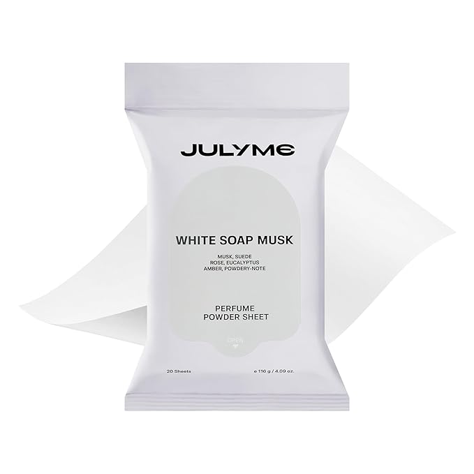 JUL7ME Perfumed Poweder Sheet (20 Count, White Soap)