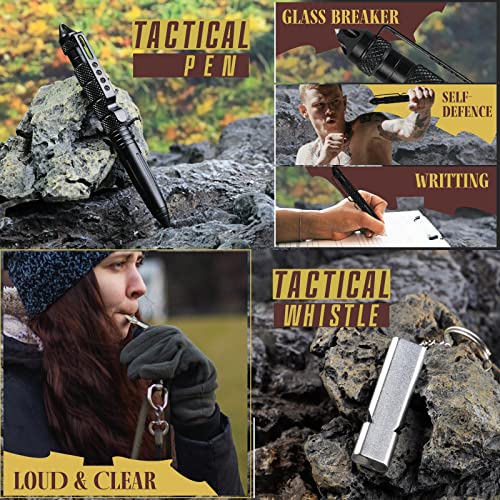 Gifts for Men Husband Dad Valentines Day, Survival Kit, Emergency Survival Gear and Equipment 14 in 1, Anniversary Birthda...