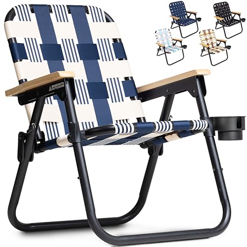 GoSports WOVN Beach Backpack Chair - 9 Styles Available - Premium Folding Camping Chair