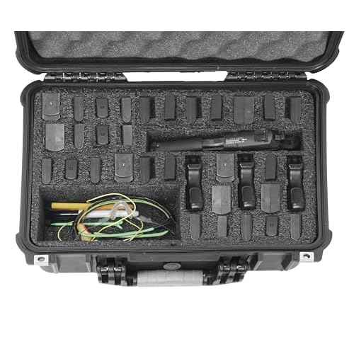 Case Club 55 Pistol Magazine Case, Protective Hard Case, Waterproof & Crushproof, Pressure Valve, Folding Handles & Lockable, Airline Approved