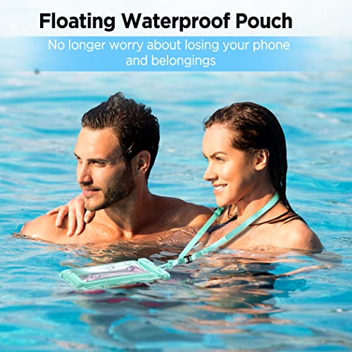 CACOE [Floatable] Floating Universal IPX8 Waterproof Phone case 2 Pack-Up to 7.0",Adjustable Lanyard Phone Pouch,Cellphone...