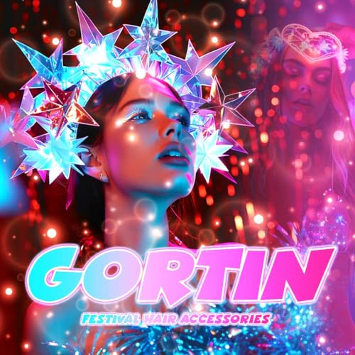 GORTIN Light up Star Headband Silver Glowing LED Headbands Star Costume Headpiece Hair Accessories for Women