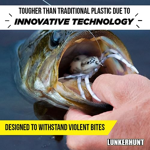 LUNKERHUNT Phantom Spider Lure for Bass Fishing (2.5 Inch) | Topwater Spider Fishing Lure with Natural Walking Action | So...