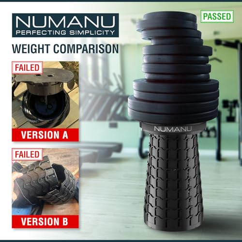 NUMANU 2025 Upgraded XXL Collapsible Stool with Cushion & Bag, 1000lbs Max Weight, 19.7" Heavy Duty Portable Retractable T...