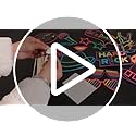 KEPATO 16 Pcs Glow Neon Photo Booth Props with Stick Fluorescent Neon Party Supplies for Birthday Disco Black Light Party ﻿