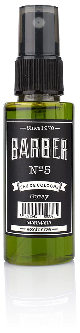 Marmara Barber Cologne - Best Choice of Modern Barbers and Traditional Shaving Fans Travel Size (50 ml, No5)