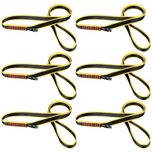 KINGTLE Nylon Climbing Sling 22kN CE1019/EN566 UIAA Certified,Rock Climbing Webbing Straps for Mountaineering