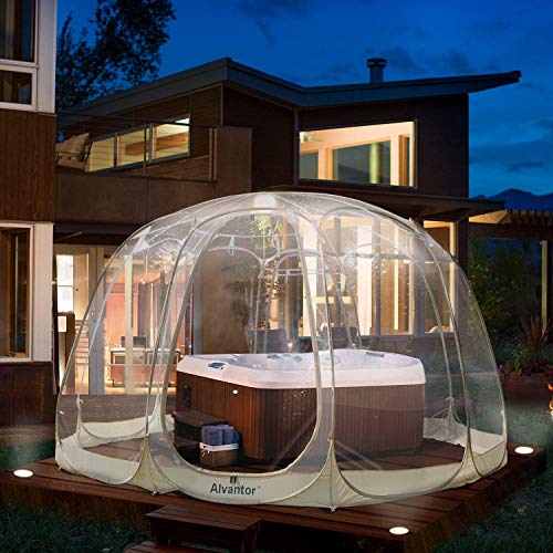 Alvantor® Pop Up Bubble Tent® - 15’ x 15’ Instant Igloo Tent® - 12-15 Person Screen House for Patios - Large Oversize Weat...