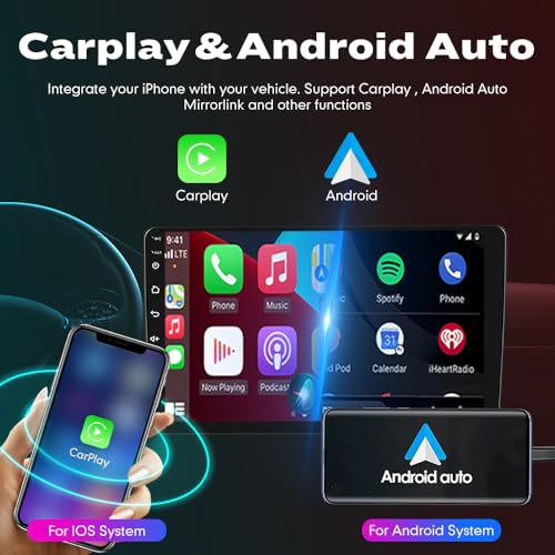 [2G+32G] 9" Carplay Android Auto Touchscreen Autoradio Car Stereo GPS Navigation FM Radio Head Unit WiFi Mirror Link Multi...