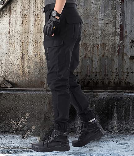 MEGE KNIGHT Men's Tactical Cargo Pants, Camouflage Outdoor Working Clothing with Pockets