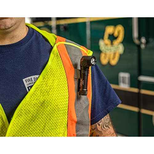 Streamlight 88095 ProTac 90X 1000-Lumen Right Angle Compact Multi-Fuel Tactical EDC Flashlight Includes Rechargeable Battery and Holster, Black