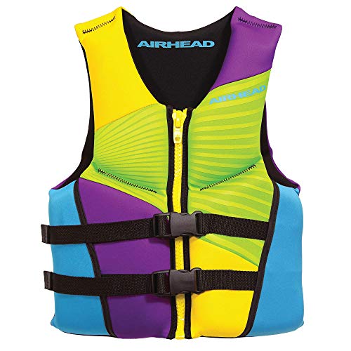 Airhead Gnar Kwick-Dry Neolite Flex Type III Life Jacket, US Coast Guard Approved, Secure Fit, Youth/Adult Sizes