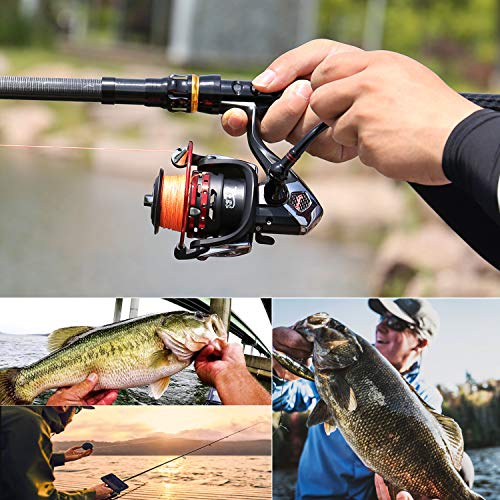 Sougayilang Fishing Reels Powerful 13+1BB Spinning Reels Ultra Smooth Reel for Saltwater or Freshwater