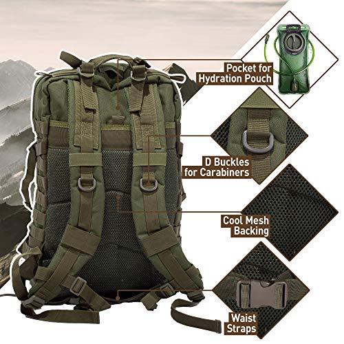 Sirius Survival 50L Expeditionary Tactical Backpack - Large Molle Bag