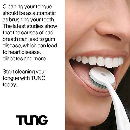 Tung Tongue Gel, Fresh Mint Tongue Cleaner Paste, Bad Breath Odor Eliminator, Halitosis Defense, BPA Free, USA Made (2-Pack)