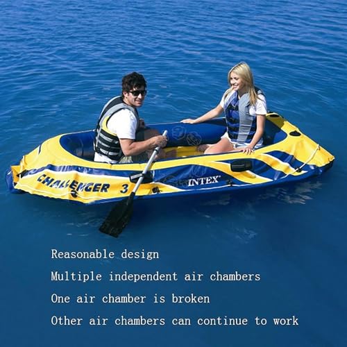DJCDDM Inflatable Boat Set, Adult Inflatable Fishing Boat, Rubber Boat, Inflatable Boat Fishing, Fishing Boat Kayak