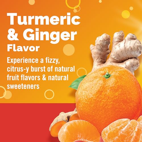 Emergen-C Citrus-Ginger Fizzy Drink Mix, Turmeric and Ginger, Immune Support, Natural Flavors with High Potency Vitamin C,...