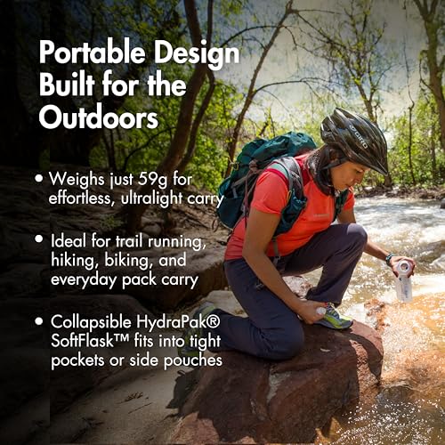 BeFree 0.6L Water Filter, Fast Flow, 0.1 Micron EZ Clean Membrane for Endurance Sports, Camping and Backpacking (8019639)