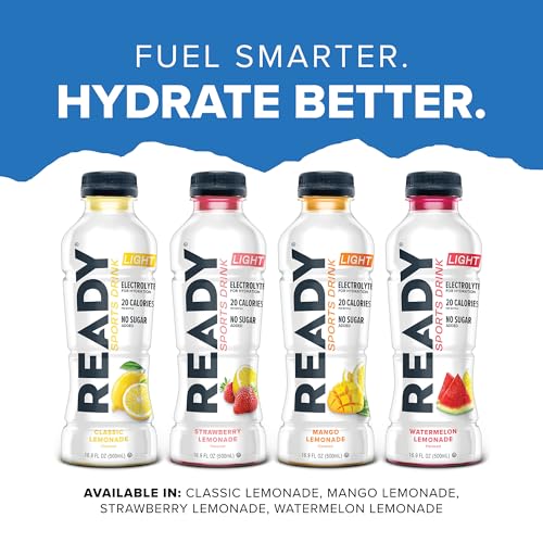 Ready® Sports Drink Light – The Ultimate Low-Calorie Hydration Drink with 4 Different Electrolytes – No Added Sugars – Nat...