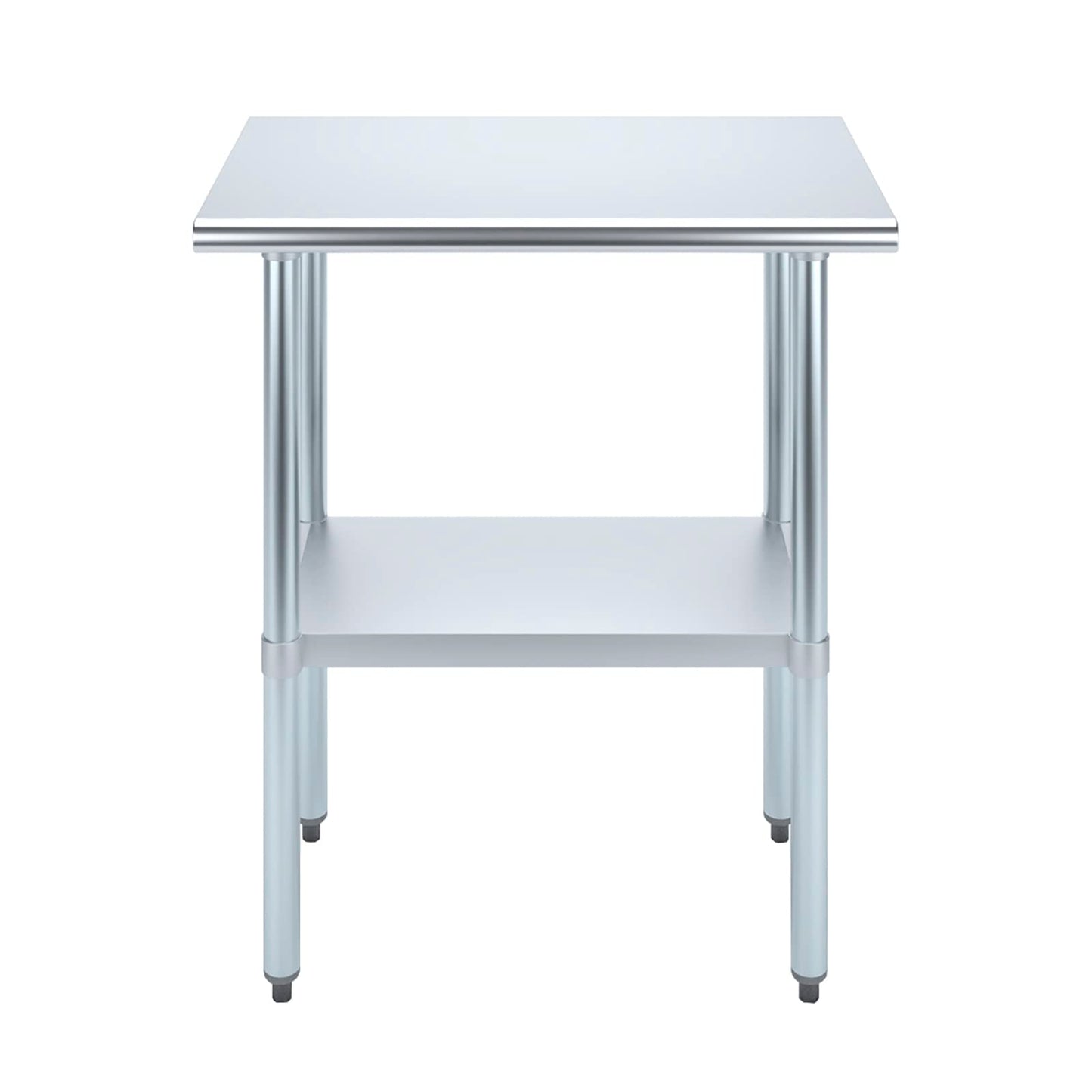 AmGood 18 in. x 30 in. Stainless Steel Work Table | Metal Kitchen Food Prep Table | NSF