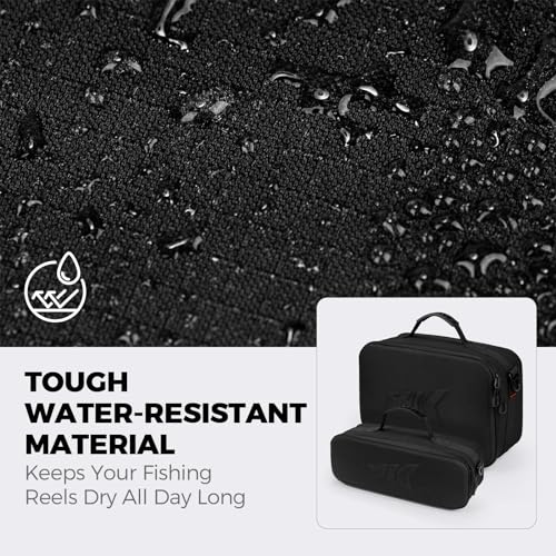 KastKing Fishing Reel Case Medium & Large, Customize Storage, Shockproof Internal Divider Design, Rigid Structural Loadmas...