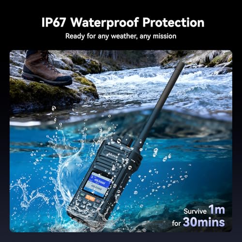 Retevis Ailunce HA2 Bluetooth Handheld Ham Radio, APRS/GPS, APP Control, Fast Charging, High Power Dual Band Radio, IP67, ...