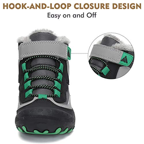 Mishansha Kids Hiking Boots Toddler Girls Boys Hiking Shoes Water-Resistant Anti-Collision Non-Slip Athletic Outdoor Trekk...