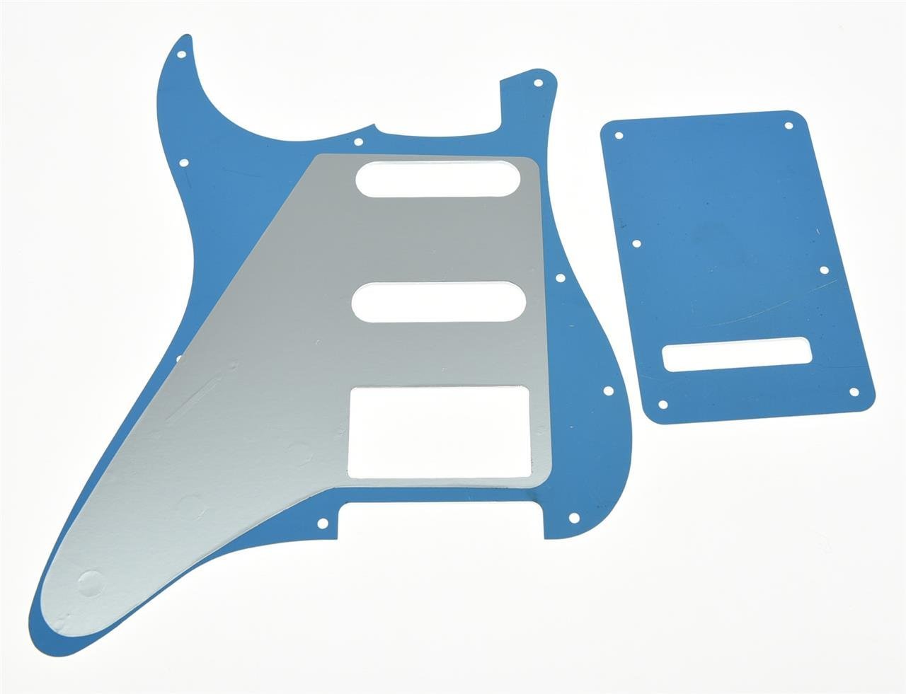 Kaish 11 Hole St/Strat Style Pickguard Hss Pick Guard With St Back Plate Tremolo Trem Cover For Usa/Mexico Stratocaster/Strat Si