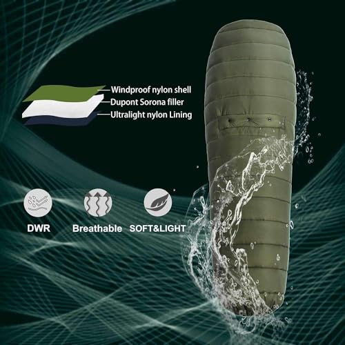 Onewind Hammock Top Quilt with Footbox, Lightweight and Portable Sleeping Quilt Camping Sleeping Bag for Backpacking and H...