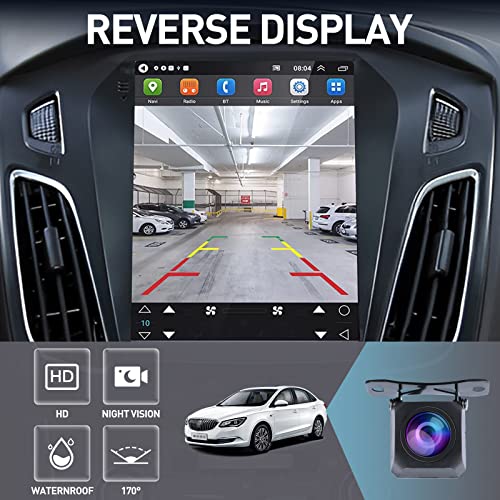 Ford Focus Car Stereo Radio 2012-2018 with Carplay/Android Auto, 10.4 Inch IPS Touch Screen Replacement with GPS Navigatio...