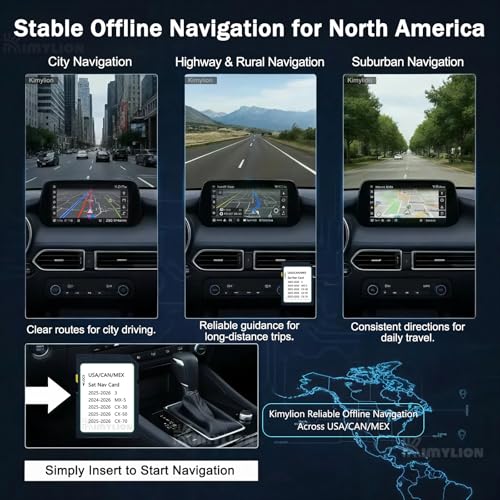 Upgraded Navigation SD Card - KR9D66EZ1B, GPS SD Map Card Compatible with 2025-2026 CX-50/3 / CX-30 / CX-70, 2024-2026 MX-...