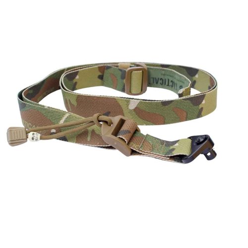 Sheriff of Baghdad B-Sling 1.5" MFQD | 2-Point B-Sling | All Metal Hardware Included| for Fast Transitions - Black Multicam