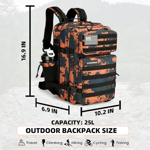 Lovelinks21 25L Tactical Backpack for Men and Women Military Backpack Small Assault Pack Molle Backpack Bug Out Bag Travel...