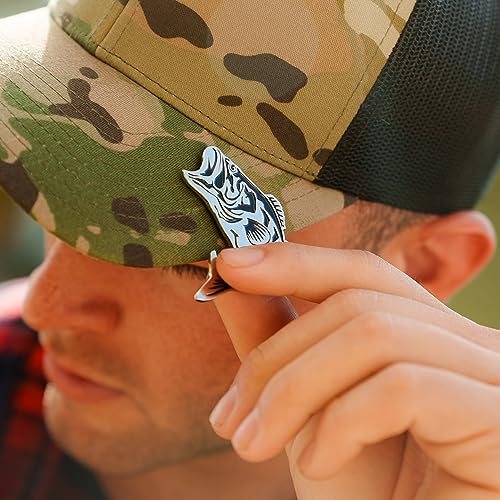 Bass Fish Hat Clip Bottle Opener - Angler's Delight Cap Accessory - Perfect for Fishing Adventures and Gifts