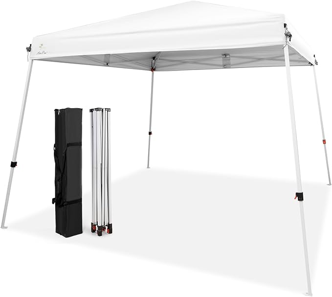 Abba Patio 10x10 Slant Leg Canopy Tent, Outside Canopy, Portable Commercial Canopies Shelter with Carry Bag, Waterproof U...