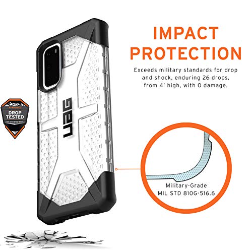 URBAN ARMOR GEAR UAG Samsung Galaxy S20 Case [6.2-inch Screen] Plasma [Ice] Rugged Translucent Ultra-Thin Military Drop Te...