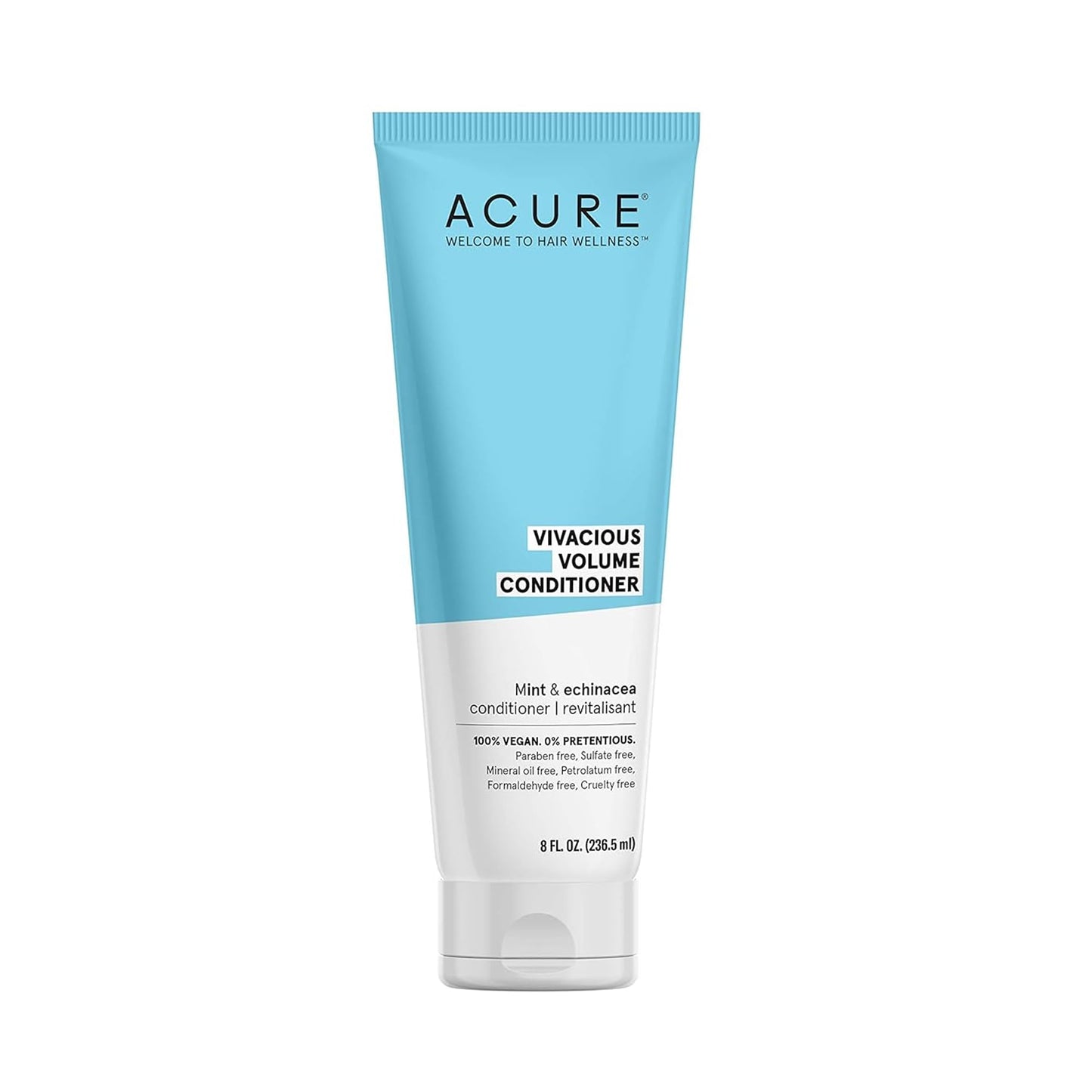 Acure Vivacious Volume Conditioner | Mint & Echinacea Volume Regimen: Lift and Nourish Fine, Fragile Hair for Fullness and Body,