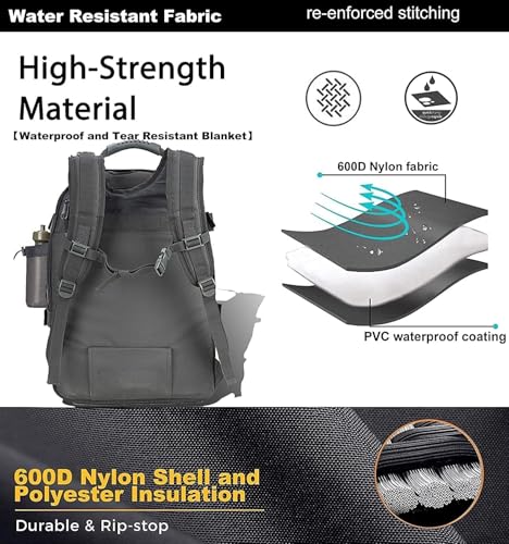 TheKidsRefined Expandable 40-64L Military Tactical Backpack 3 Day Bag Hiking Gym Sport Camping