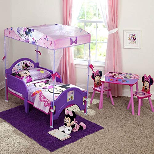 Delta Children - Disney Minnie Mouse Kids Table and Chair Set 3- Piece Set (2 Chairs Included) - Ideal for Arts & Crafts, ...