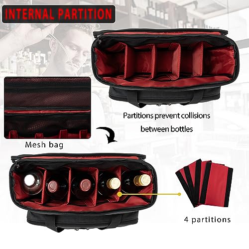 OUUTMEE Bartender Kit, 11-Piece Cocktail Shaker Set with Bartender Travel Carrying Bag