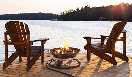 Outland Living Portable Propane Fire Pit, 21-inch, 58,000 BTU with Fire Pit Cover & Carry Kit, Smokeless Gas Firebowl | Pe...