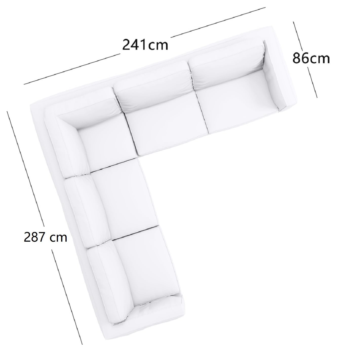 Polyester Karlstad Corner Sofa Cover (2+3/3+2) Replacement, is Custom Made for IKEA Karlstad Sectional Slipcover Replacement (Beige Polyester)