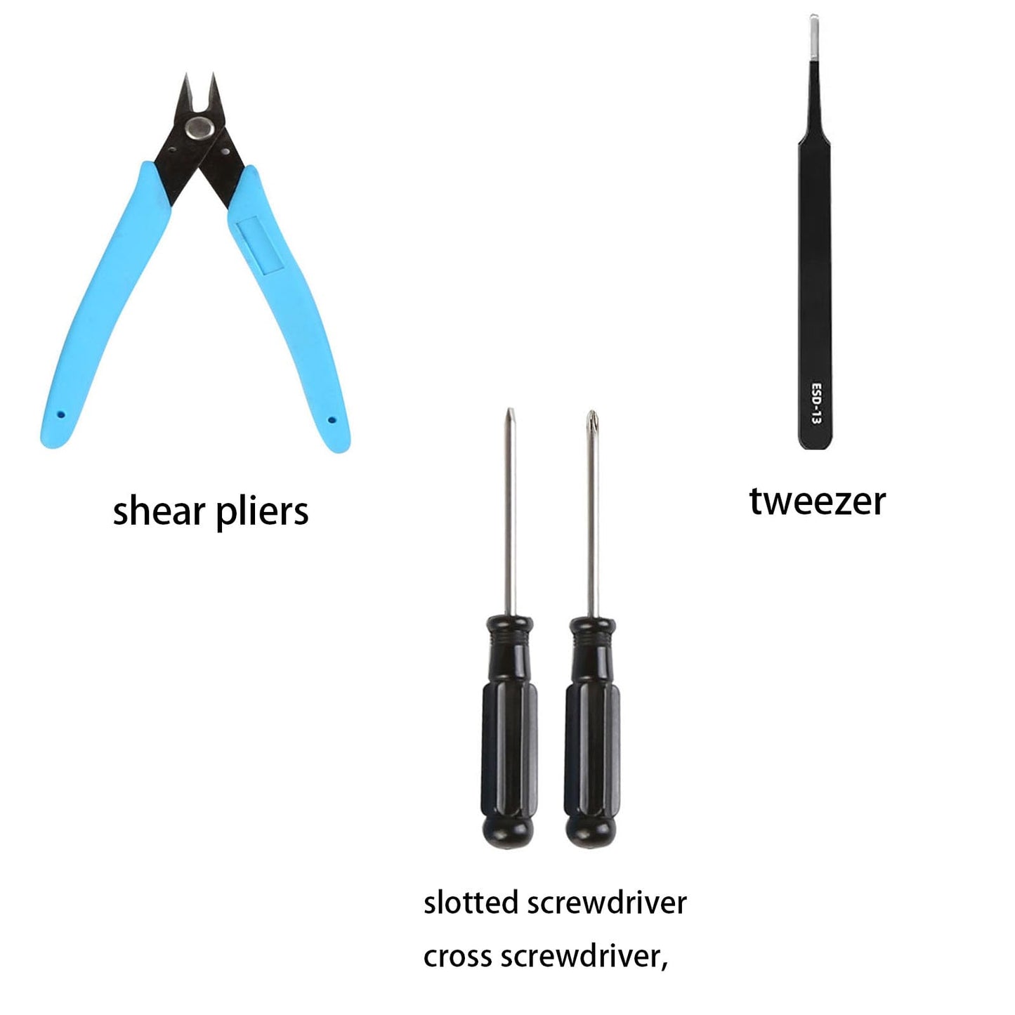 3D Printer Tool Kit for Bambu Lab X1/X1C/X1E/P1P/P1S, Maintenance Common Tool Kit with Nozzle Wiper, Clog Poke, Silicone Sock, PTFE Tube, Allen Wrench, Screwdriver, for 3D Print Removing, Cleaning