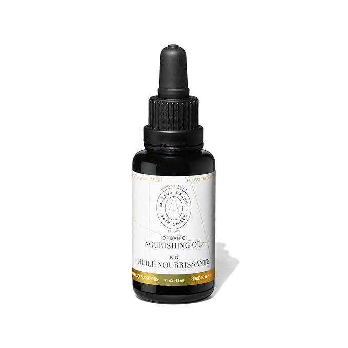 Mojave Desert Skin Shield Nourishing Oil | Organic Vegan All Natural Anti-Aging Moisturizing Facial Oil | Smooth Soften Revitalize Hydrate & Improve Skin for Bright Glowing Skin (2 Oz)