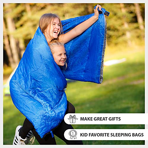 REVALCAMP Sleeping Bag Indoor & Outdoor Use. Great for Kids, Boys, Girls, Teens & Adults. Ultralight and Compact Bags are ...
