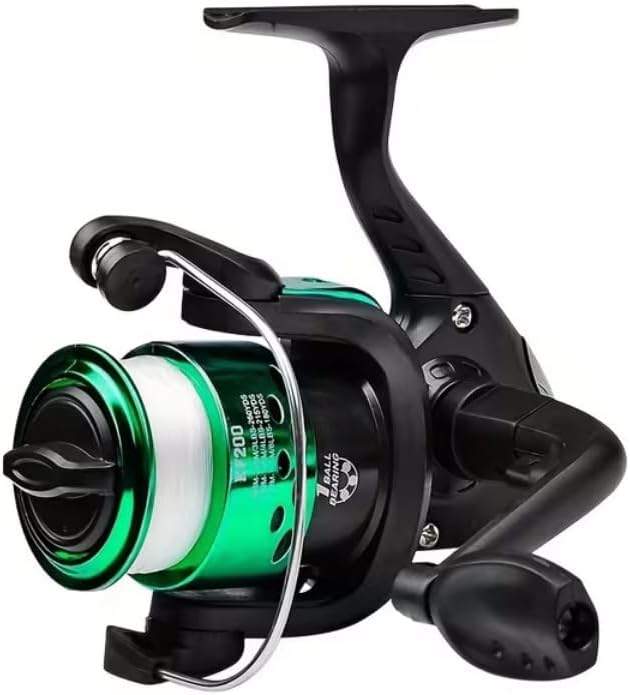 1pc Fishing Reel Gear Ratio 5, 2:1 Spinning Reel with Fishing Line Portable Angling Supplies