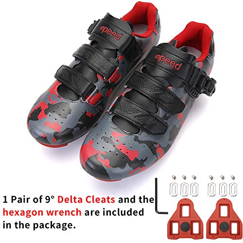 Unisex Cycling Shoes Compatible with pelaton Indoor Road Bike Riding Shoes for Men and Women Delta Cleats Clip Outdoor Pedal